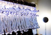 Transparent Led Suspension Lights Ice - Crystal Rectangle Pendant Lighting
