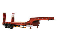 3 Axle 40 ton with air suspension Low Bed Semi Trailer / container semi trailer