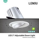 Warm White Bathroom / Kitchen LED Downlights High Brightness 140 lm/W