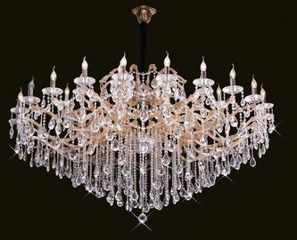 42 Lights Contemporary Crystal Chandeliers For Hotel / Home 1800mm x 800mm