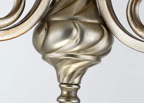 Silver White Hanging Wrought Iron Ceiling Lights American Style , 3 Light