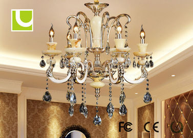 Luxury Bedroom 110V / 220V Crystal Ceiling Lamp 18 Light Chandelier 115 x 110 cm