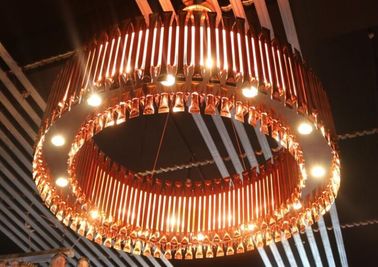 LED Modern Chandelier Lights Rose Golden Chandelier For Hotel Decoration