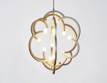 Modern Hydrangea Gold Hanging Pendant Lights / Suspension Light For Household
