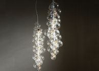 Clear Glass Bubbles Hotel Chandeliers With Transparent Color For Luxury Decorative