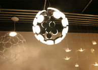 Aluminum Acrylic LED Modern Suspension Light Incomplete Sphere Lamp For Living Room