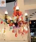 Incandescent Colorful Acrylic Celling Chandelier Lights for Hotel / Restaurant