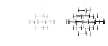 Crown Major Led Chandelier Lights Office Building Hanging Candle Suspension Lamp