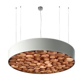 Round Wooden Creative Modern Suspension Light Nice Pendant Lamp for House