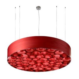 Round Wooden Creative Modern Suspension Light Nice Pendant Lamp for House