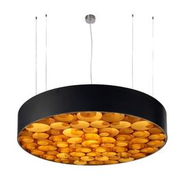 Round Wooden Creative Modern Suspension Light Nice Pendant Lamp for House