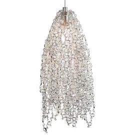 Double Layers Crystal Pendant Lights E14 Lamp Base for Wedding Dress Shop