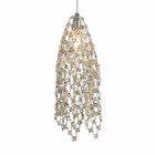 Double Layers Crystal Pendant Lights E14 Lamp Base for Wedding Dress Shop
