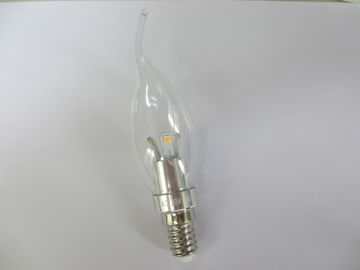 Frosted B15 Dimmable Led Candle Bulb 3W , Led Chandelier Light Bulbs 85LM/W