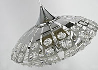 UFO Shape K9 Crystal Chandelier Pendant Light for Dining Room / Hotel