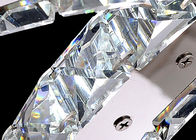 Luxury K9 Crystal Chrome 18W LED Modern Chandelier Lighting 7500K - 8000K for Bar / Hotel