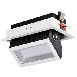 Adjustable 38W LED Recessed Downlights , Die-Casting Aluminum And Glass Lens