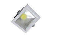 6000K Energy Saving Square 1500lm LED Recessed Downlight Dimmable 85-265V
