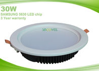 8 Inch 30 Watt Led Recessed Downlight Dimmable / Exterior Smd Led Downlight Recessed