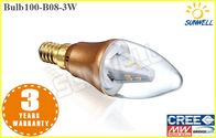 3w Glass Shape LED Candle Bulb E14 Chandelier Epistar Led Chips
