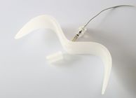 Resin Milk White Modern Light Fixtures , Bird Shape Led Suspension Lights