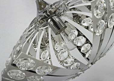 Funky Modern Chandelier Lighting / Contemporary K9 Crystal Pendant Light for Indoor Decoration