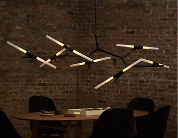 Villa Project Luxury Gold Led chandelier Lights Aluminium pendant modern style