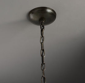 Nostalgia Industrial Vintage Lighting Restaurant Rustic Wrought Iron Rope Chandelier