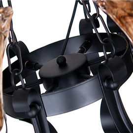 3 Light Decorative Wrought Iron Chandelier Retro and Traditional Style