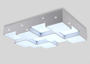 Home White Wrought Iron Ceiling Lights 64W LED Iron Chandelier