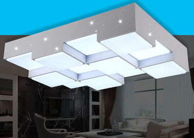 Home White Wrought Iron Ceiling Lights 64W LED Iron Chandelier