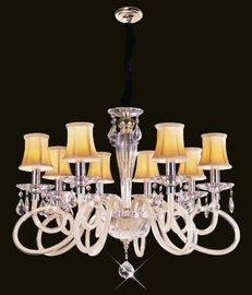 Traditional Luxury Crystal Chandelier Lighting Fixtures CE / RoHS / FCC