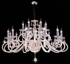 Traditional Luxury Crystal Chandelier Lighting Fixtures CE / RoHS / FCC