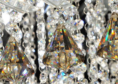 Luxurious Crystal Ceiling Lights Fitting , Contemporary Unique Ceiling Mounted Chandelier