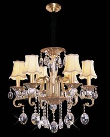 Durable Brass Contemporary Crystal Chandelier Lighting With High Power LED