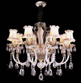 High Lumen 18 Lights 1050 x 820mm Crystal Chandelier Lighting / Commercial LED Pendant Lighting