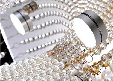 Modern Round Crystal Ceiling Lights 30w LED For Dining Room / Living Romm Decoration