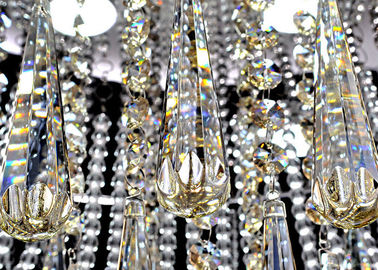 Modern Round Crystal Ceiling Lights 30w LED For Dining Room / Living Romm Decoration