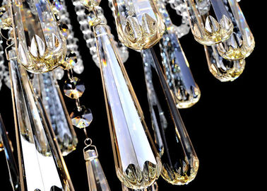 Modern Round Crystal Ceiling Lights 30w LED For Dining Room / Living Romm Decoration