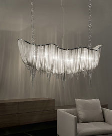 Interior Decoration Glass Drop Chandelier Wide Sliver Hotel Chandeliers