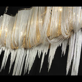 Interior Decoration Glass Drop Chandelier Wide Sliver Hotel Chandeliers