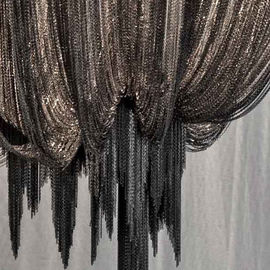 Silver Contemporary  Hotel Chandeliers  Chain Chandelier Lighting