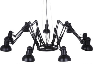 Huge Black Hotel Chandeliers