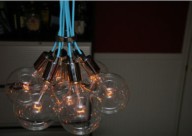 Aluminum Glass Ball Chandelier 19 Heads E27 Lights For Room Decoration