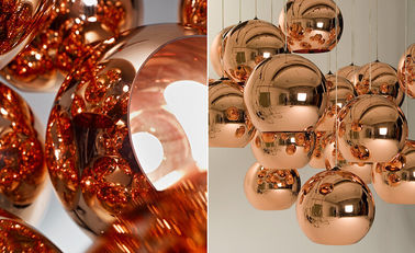 Contemporary Modern Suspension Light Copper Pendant Light By Tom Dixon