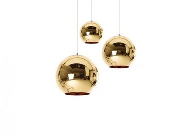 Contemporary Modern Suspension Light Copper Pendant Light By Tom Dixon