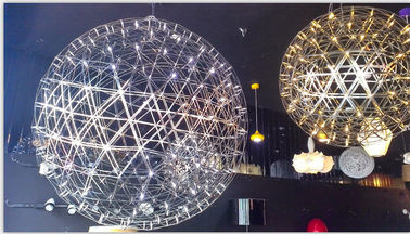 Modern Suspension Light Stainless Steel Large Round Ball Shaped Pendant lamp for Home Decoration