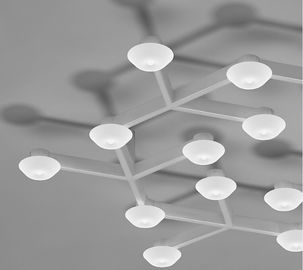 17 Lights LED Net Circle Hanging Ceiling Lights with Warm White LED