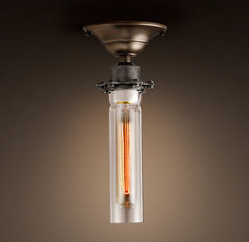 Milk White Warehouse Ceiling Light , Candle Ceiling Lamp For Living Room