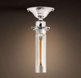 Milk White Warehouse Ceiling Light , Candle Ceiling Lamp For Living Room